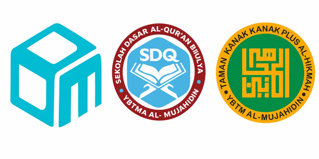 Logo Bina Mulya, SD Al-Qur'an Bina Mulya, dan TK Plus Al-Hikmah