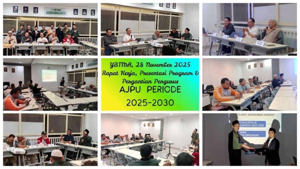 Terimakasih H. Dadan Supardan, Selamat Mengemban Amanah Ustadz M. Imam Fadhlurrohman: Rapat Pergantian Pengurus AJPU YBTMA Periode 2025–2030 Berlangsung Khidmat dan Penuh Harapan Baru