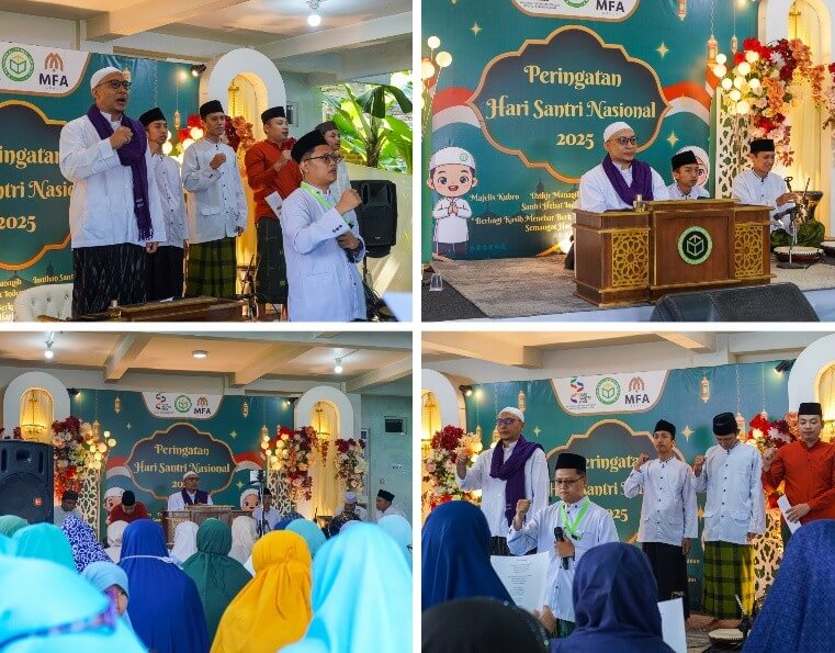 Pesantren Al-Istiqlal Tanimulya Indah berikan santunan @ Rp. 500.000,- kepada 45 Anak Yatim di Peringatan Hari Santri Nasional 2025