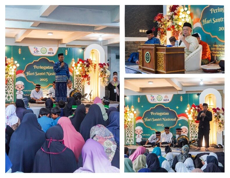 Pesantren Al-Istiqlal Tanimulya Indah berikan santunan @ Rp. 500.000,- kepada 45 Anak Yatim di Peringatan Hari Santri Nasional 2025