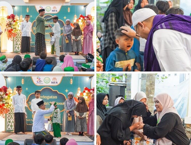 Pesantren Al-Istiqlal Tanimulya Indah berikan santunan @ Rp. 500.000,- kepada 45 Anak Yatim di Peringatan Hari Santri Nasional 2025