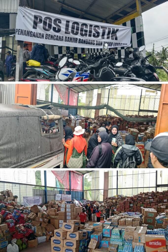 Kepedulian Nyata untuk Sesama, AJPU Bersama DKM Al Mujahidin dan YBTMA Salurkan Donasi Korban Longsor Pasir Langu – Cisarua
